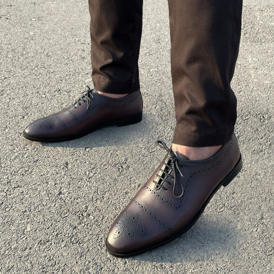 VC Premium Leather Shoe Broque - 002