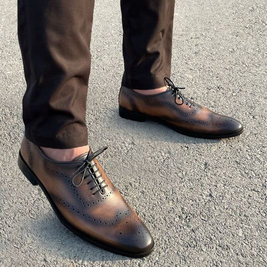 VM Premium Leather Broque Wholecut - 006